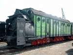 Dampfschneeschleuder in Stafurt zum Eisenbahnfest im juni 2003