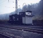 DB Klima-Schneepflug 30 80 974 3 028-1, aufgenommen etwa 1978/1979 mit einer AGFAMATIC 300 sensor