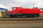 DB Netz 716 002-1, eine Schneeschleuder, am 04.04.2012 abgestellt in Fulda.