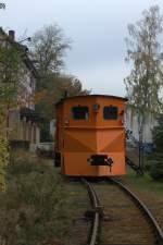 Ein Schneepflug der HSB, nach Aussagen eines ehemaligen HSB Bahn-Mitarbeiters , voll funktionsfhig, abgestellt im Bahnhof Hasselfelde.16.10.2012 10:08 Uhr