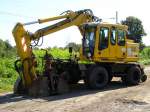 Zweiwegebagger ATLAS 1604 der Firma SPL in Lbbenau