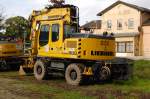 Liebherr Zweiwegebagger an der Kbs 495. 19.9.2010