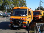 VGF Mercedes Benz Vario mit Zweiwege Einheit am 05.10.16 in Frankfurt Enkheim 