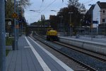 Bauarbeiten in Krefeld Oppum, die Gleise der Strecke nach Duisburg, Uerdingen sind gesperrt, der RE 11, die RB 33 und die Güterzüge werden über Gütergleise umgeleitet.