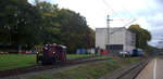 Eine Schöne alte Köf rangierlok rangiert in Aachen-West. 
Aufgenommen vom Bahnsteig in Aachen-West. 
Bei Wolken am Nachmittag vom 11.10.2019.