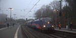 ÖBB Siemens Taurus Nightjet 1116 195 kommt mit dem  Nightjet aus Wien-Innsbruck(A) nach Brüssel(B) und steht in Aachen-Hbf.