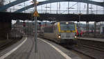 SNCB 1883 rangiert in Aachen-Hbf. 
Aufgenommen vom Bahnsteig 6 in Aachen-Hbf. 
Am Morgen vom 6.2.2020.