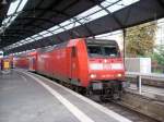 146 009-6 mit RE1 nach Hamm (Westf.) beim umrsten in Aachen Hbf