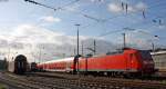 146 025 steht mit einem RE1 Park am Abend des 18.10.09 zum Sonnen am Aachener Hbf abgestellt