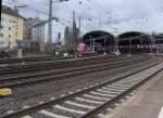 Der Aachener Hbf.Man kann leicht erkennen das sich ein Thalys auf groe Reise macht.(28.2.10)