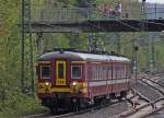 158 als IR/RE5015 (RE29) aus Lige-Guillemins bei der Einfahrt in den Endbahnhof Aachen Hbf, 25.4.10