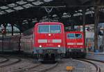 111 015-4 als Dienstfahrt mit dem Schadzug 73524 von Aachen nach Kln Deuzerfeld bei der Durchfahrt in Aachen Hbf, 18.8.10