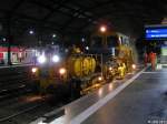 Plasser & Theurer SSP 2000 SSP 711 (SSP = Schnellschotterplaniermaschine) der DB Netz AG Instandhaltung in Aachen Hbf am 07.08.2011