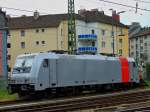 185 679-8 von Railpool steht am 15.09.2012 am Aachener Hbf vor dem Prellbock an der Kasinostrasse abgestellt.