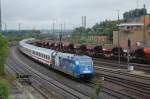 101 070-1 schob am 07.09.07 den IC 2067 von Karlsruhe HBF nach Nrnberg HBF, hier bei der Ausfahrt aus dem Aalener Bahnhof.