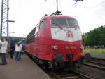 BR 103 101-2 stand vom 29.06.07 bis zum 1.07.07 in Altenbeken beim Viaduktfest