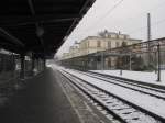 Bahnsteig 2 in Altenburg; 24.01.2011