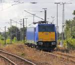 Auch 146 522-8 wartet in Angermnde auf ihre nchsten Einstze!  Aufgenommen am 10.08.2011