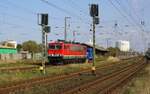 Abholung von 155 196-9 D-FWK durch 3 312 323 9 D-ZFA | Anklam | April 2022 | ich stehe auf dem Grünstreifen Hafenstrasse