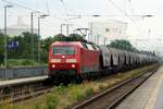 BLC 120 120 mit Getreidezug | DGS 93692 (Bad Schandau - Mukran) | Anklam | Juni 2023