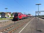 1116 240 legte im Juli 2023 auf der Fahrt nach Wien eine kurze Pause in Aulendorf ein.