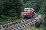 IC aus Richtung Friedrichshafen in Richtung Aulendorf. Aufgenomen kurz vor Aulendorf am 3.8.12.