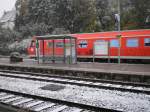 Regio-Swinger der BR 611 in Balingen (Wrtt) am 19.10.2011 bei Schneewetter