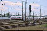 415 506 (Tz 1506  Kassel ) und 411 ??? als ICE 274 (Linie 12) von Basel SBB (CH) nach Berlin Ostbahnhof (D) verlassen den Bahnhof Basel Bad Bf (CH) auf Gleis 4.