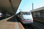 401 516-0 kurz nach der Ankunft als ICE 279 aus Berlin Hbf am Nachmittag des 06.09.13 in Basel Bad.