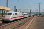 Einfahrt am 13.05.2015 von 401 516-0  Pforzheim  als ICE 70 (Basel SBB - Hamburg Altona) in Basel Bad Bf.