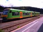 VT 24 der regentalbahn im Bahnhof Bayrisch-Eisenstein
im Auftrag der DB Regio 18.07.2007 15:14