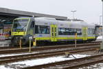15. Februar 2013, Bayreuth Hbf, VT 650 721 der agilis wird 12:13 Uhr als ag 84605 über Untersteinach nach Weidenberg (Strecke 862  Fichtelgebirgsbahn ) fahren.