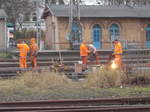 Arbeiten am Sonntag,den 20.November 2016,in Bergen/Rügen.