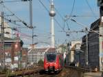 Ein Talent bahnt sich den Weg durch die Stadt Berlin. Berlin Friedrichstraße, 30.04.2014 