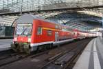 Hier eine RB14 (RB18924) von Berlin Schönefeld Flughafen nach Nauen, dieser Zug stand am 15.3.2014 in Berlin Hbf. Schublok war 143 641-9.