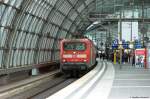 112 155-7 mit dem RE1 (RE 18183) von Brandenburg Hbf nach Frankfurt(Oder) im Berliner Hbf.