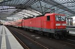 143 333-3 verlässt am 29.10.2016 mit der RB26338  S-Bahn Ersatzverkehr  von Berlin Friedrichstraße nach Berlin Charlottenburg den Berliner Hauptbahnhof.