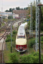 675 015 (175 015-7 | DR VT 18.16) der BSW Freizeitgruppe SVT 175 Berlin-Lichtenberg ist im Bahnhof Berlin-Lichtenberg dauerhaft abgestellt.