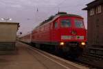 232 601-5 steht mit dem CNL 1259 aus Zrich Hbf in Berlin Lichtenberg zur Abfahrt ins Werk.