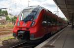 Hier 442 817-3 als RB12 (RB18250) von Berlin Lichtenberg nach Oranienburg, dieser Triebzug stand am 23.6.2013 in Berlin Lichtenberg.