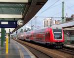 Auf Gleis 2 fhrt jetzt ein der RE2 nach Cottbus ber Lbbenau/Spreewald. Berlin Ostbahnhof den 11.07.2009