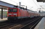 Hier 114 024-3 mit einer RB14 von Nauen nach Senftenberg, bei der Einfahrt am 29.10.2011 in Berlin Ostbahnhof.