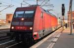 Hier 101 109-7 mit IC140 von Berlin Ostbahnhof nach Schiphol Airport, bei der Einfahrt am 29.10.2011 in Berlin Ostbahnhof.