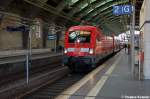 182 001 mit dem RE1 (RE 18181) von Berlin Zoologischer Garten nach Frankfurt(Oder) in Berlin Ostbahnhof.