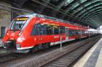 Hier 442 320-8 und 442 134-3 als RB14 (RB18919) von Nauen nach Berlin Schönefeld Flughafen, dieser Triebzugverband stand am 3.2.2014 in Berlin Ostbahnhof.