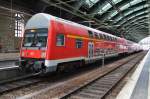 Hier eine RB14 (RB18916)  Airport-Express  von Berlin Ostbahnhof nach Nauen, dieser Zug stand am 30.6.2015 in Berlin Ostbahnhof.