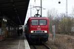 143 020-6 der MEG (MEG 608) kam für die DB Regio auf der Linie RB14  (Nauen-Schönefeld Flughafen) zum Einsatz.