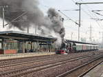 Vorbereitung zur Ausfahrt der 52 8131-6 der WFL mit dem Sonderzug der Dampflokfreunde Berlin e.V nach Finsterwalde am 15.