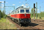 Kesselzug mit 232 303-8 DB durchfährt den Bahnhof Berlin-Schönefeld Flughafen auf dem Berliner Außenring (BAR | 6126) Richtung Grünauer Kreuz.