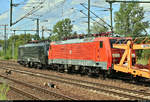 Da ein Militärzug die Sicht in der anderen Richtung versperrte, wurde ein Nachschuss auf 189 451-8 (Siemens ES64F4-451 | 91 51 5170 025-8 PL-DISPO) der Mitsui Rail Capital Europe GmbH (MRCE),
